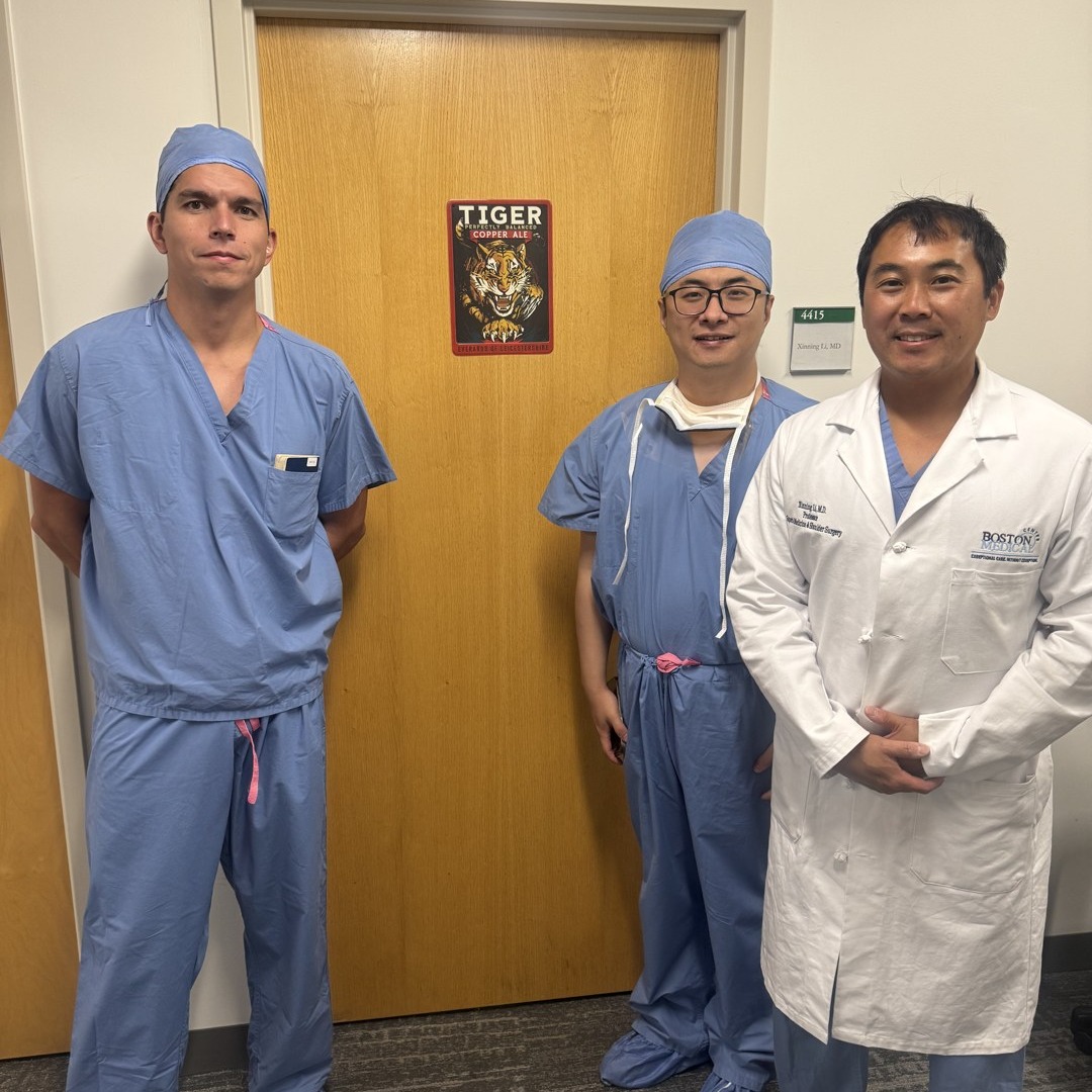 Boston Medical Center, observership em ombro com Dr. Xinning Li em Boston